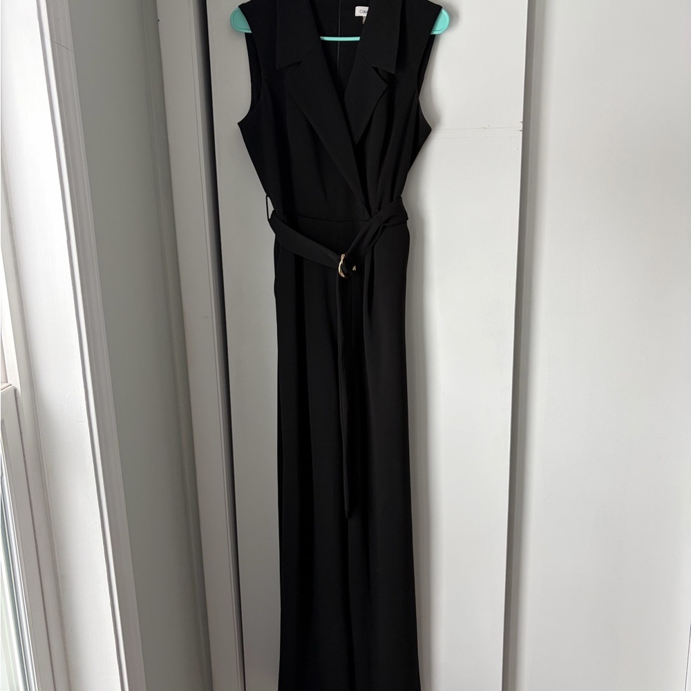 Calvin Klein Black Jumpsuit with Belt *POCKETS*